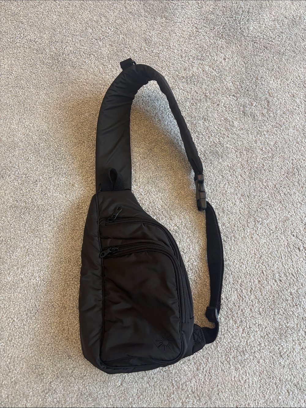 Black one handle back pack